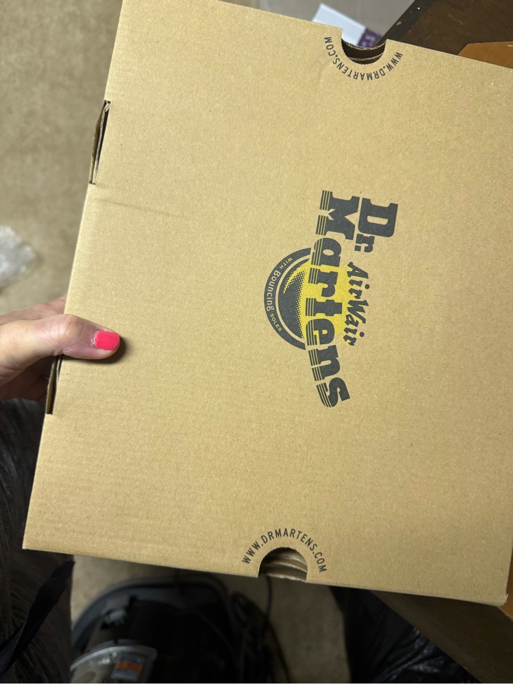 Women’s Cream Lace-Up Chunky Dr Martens - Picture 5 of 5
